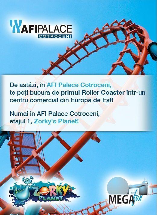 AFI Palace Cotroceni devine gazda primului roller coaster din Europa de Est