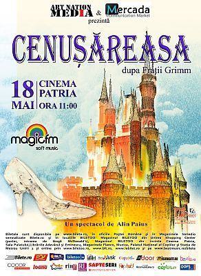Teatrul pentru copii Cenusareasa, in premiera la Cinema Patria