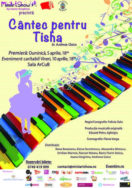 Musicalul Cantec pentru Tisha, noua premiera MiniArtShow by Ioana Ginghina!