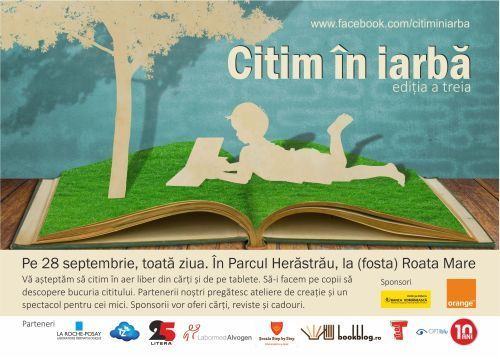 Citim in iarba, in Herastrau, pe 28 septembrie