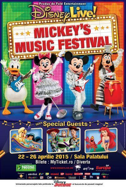 Noua mega-productie Disney Live Mickeys Music Festival vine la Bucuresti