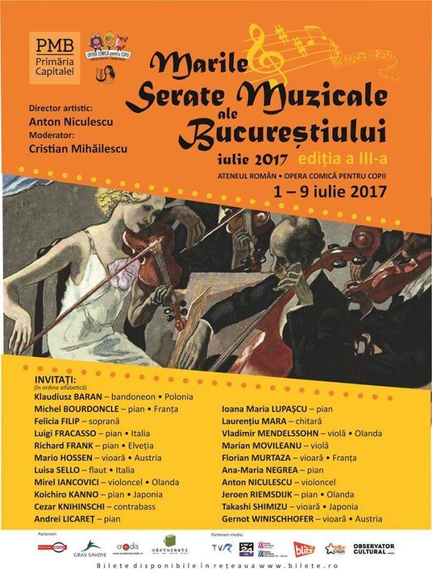 Marile Serate Muzicale ale Bucurestiului, festivalul international al muzicii de camera