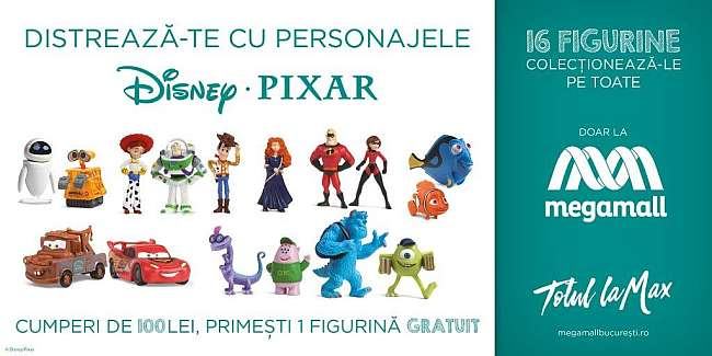 Figurinele Disney/Pixar ne invita in universul copilariei la Mega Mall