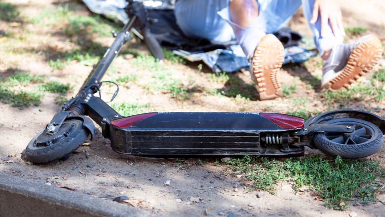 Barbat in coma dupa ce a cazut de pe trotineta electrica. Al doilea caz grav intr-o saptamana: copil de 13 ani, in coma de 7 zile