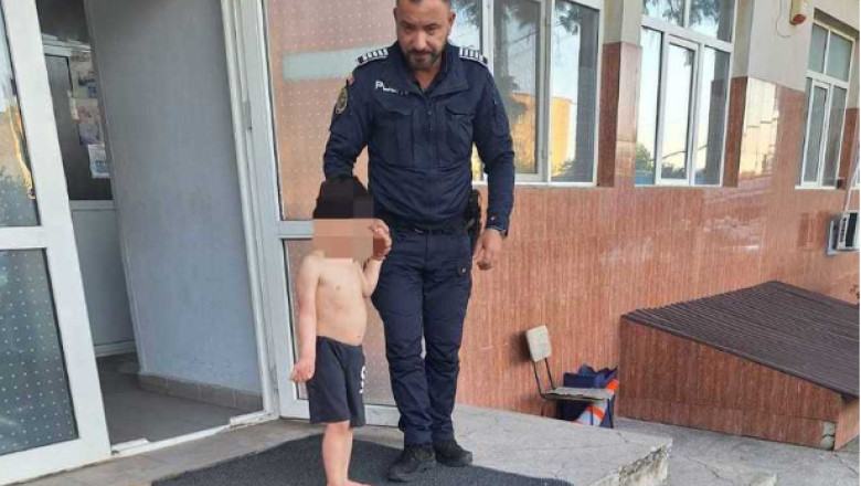 Copil de 4 ani, gasit ratacind pe strada dupa ce a cazut de la etajul 1. Era dezbracat si nu stia drumul spre casa