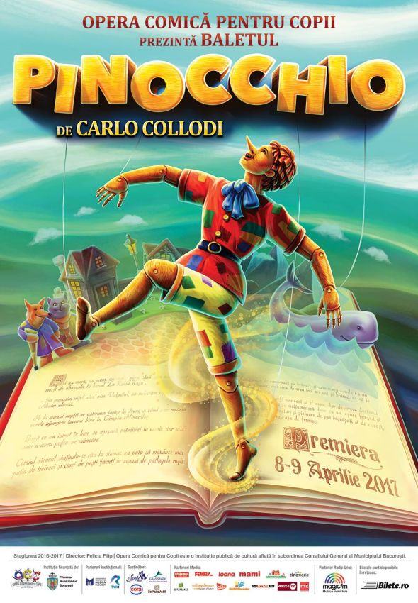 Premiera de balet contemporan la Opera Comica pentru Copii: Pinocchio
