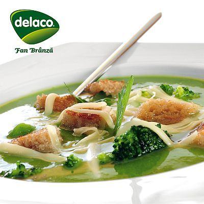 Supa crema de broccoli cu cascaval Delaco Sofia