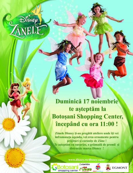 Eveniment Zanele Disney pentru copii, la Botosani Shopping Center