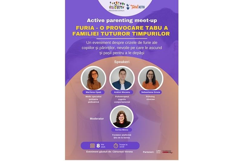 Asociatia Activity organizeaza pe 8 mai o noua editie Active Parenting Meet-up