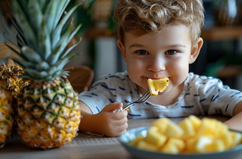 Ananas pentru cei mici: cand, cat si cum sa-l servesti in mod sanatos si gustos