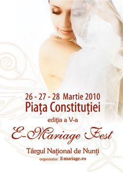 E-Mariage Fest, targul national de nunti