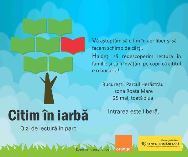 Citim in iarba. O zi de lectura in parc