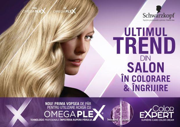 Schwarzkopf aduce cel mai recent trend in colorarea si ingrijirea parului din salon la tine acasa, prin noua gama Color Expert cu OMEGAPLEX
