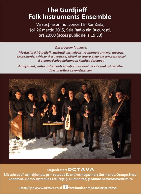 Sensiblu este alaturi de The Gurdjieff Folk Instruments ensemble la primul lor concert in Romania