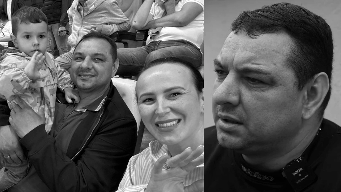 Ionel Ganea, distrus de durere la inmormantarea fiului sau. 'Scoala-te, tata, haide…'