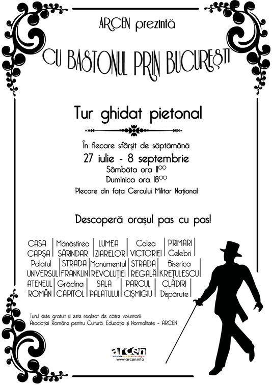 Traseul Cultural Cu bastonul prin Bucuresti 2013