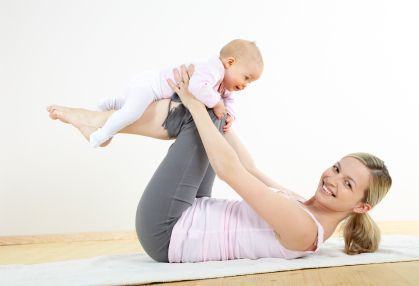Exercitii pentru un bebelus activ