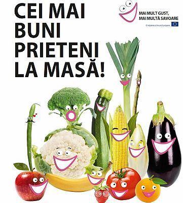 20 de organizatii din Romania implicate intr-un nou proiect european de incurajare a consumului de fructe si legume
