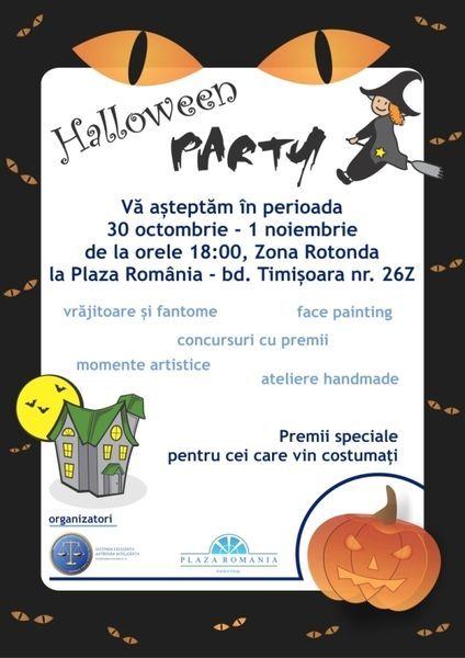 Superparty de Halloween pentru copii in Plaza Romania!
