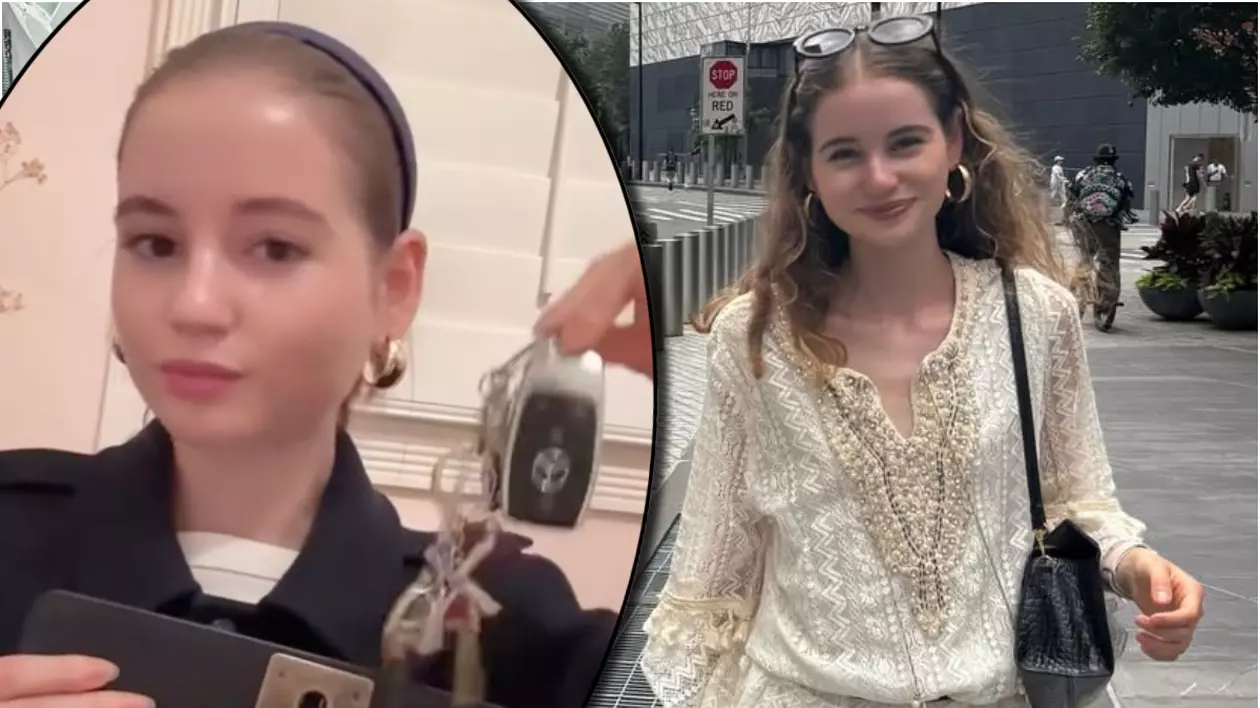 Cat valoreaza masina Irinei Columbeanu din SUA. Tanara si-a luat permisul la 16 ani si atrage atentia pe TikTok