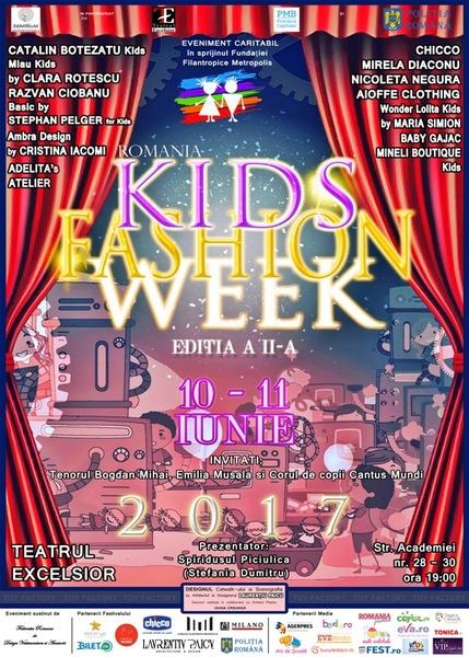 Cea de-a doua editie Kids Fashion Week va avea loc in perioada 10-11 iunie, in Bucuresti