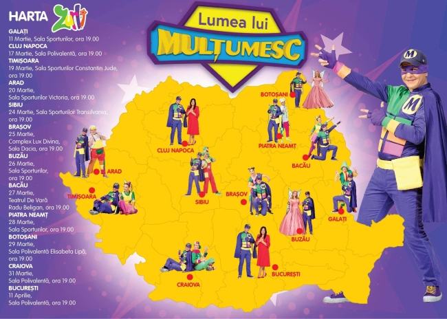 Gasca Zurli anunta lansarea Turneului National LUMEA LUI MULTUMESC