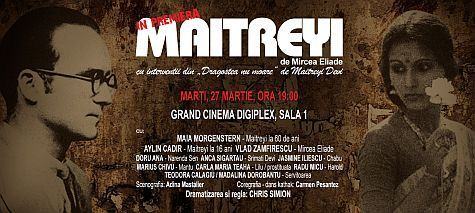 Piesa de teatru Maitreyi, pentru prima data intr-un cinematograf romanesc