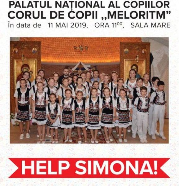 "Meloritm", in parteneriat cu scoli si gradinite din sectorul 4, organizeaza spectacolul caritabil Help Simona