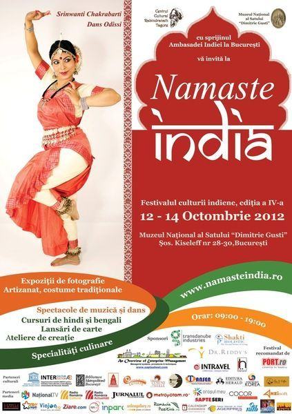 Festivalul Namaste India, editia a IV-a, 12 - 14 octombrie 2012, la Muzeul Satului din Bucuresti