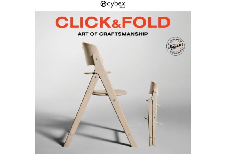 Noutatea de la CYBEX – scaunul de lemn CLICK & FOLD ce evidentiaza maestria ARTEI MESTESUGULUI