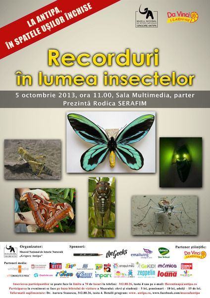 La Antipa, in spatele usilor inchise - Recorduri din lumea insectelor!
