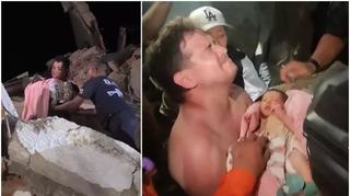 Bebelus de doar 18 zile, salvat dintre ruine la 32 de ore dupa cutremurele din Venezuela. Momentul emotionant a fost surprins de camere