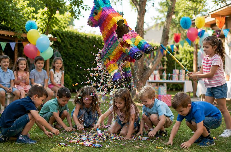Pinata la petreceri copii: ce este, cum se confectioneaza si de ce este atractia principala la aniversari