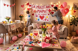 Ziua Mamei acasa: decor, cadouri si momente speciale cu buget redus