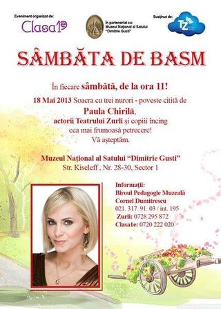 Sambata de Basm la Muzeul Satului, 18 mai 2013