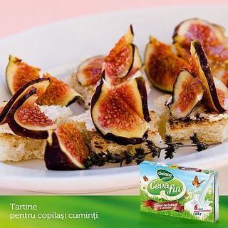 Tartine cu crema de branza si smochine