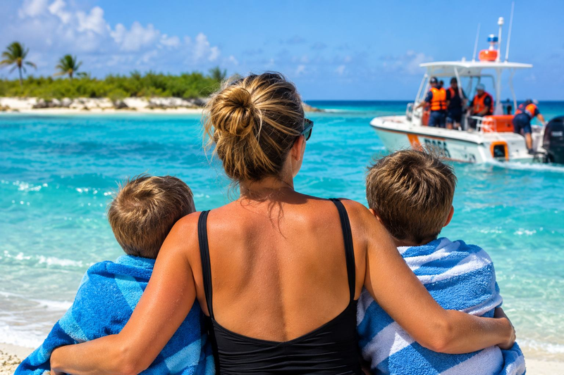 O mama a murit incercand sa-si salveze cei doi copii de la inec, in timpul unei vacante in Bahamas. Baietii au supravietuit tragediei