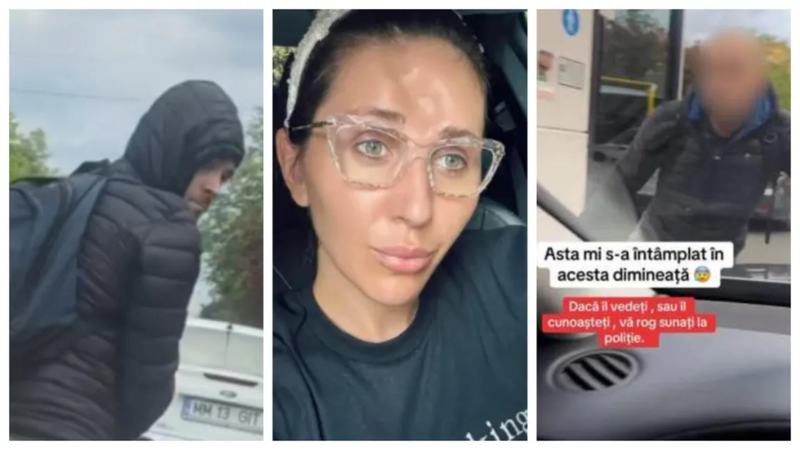 Dana Roba, atacata in plina strada de un biciclist. Fetitele ei au asistat la tot incidentul