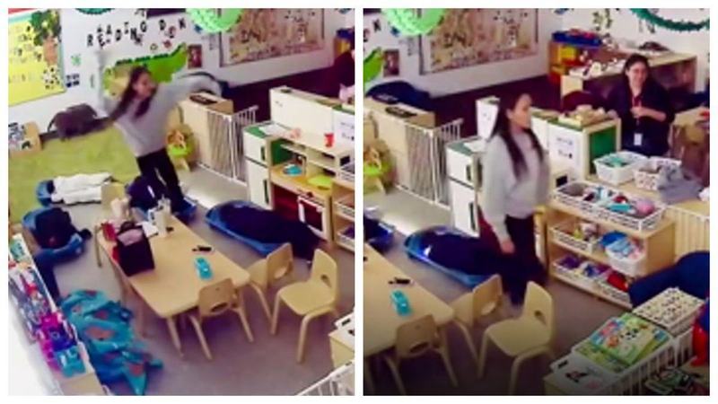 Educatoare filmata in timp ce arunca un pantof spre o fetita cu nevoi speciale. Mama cere arestarea femeii