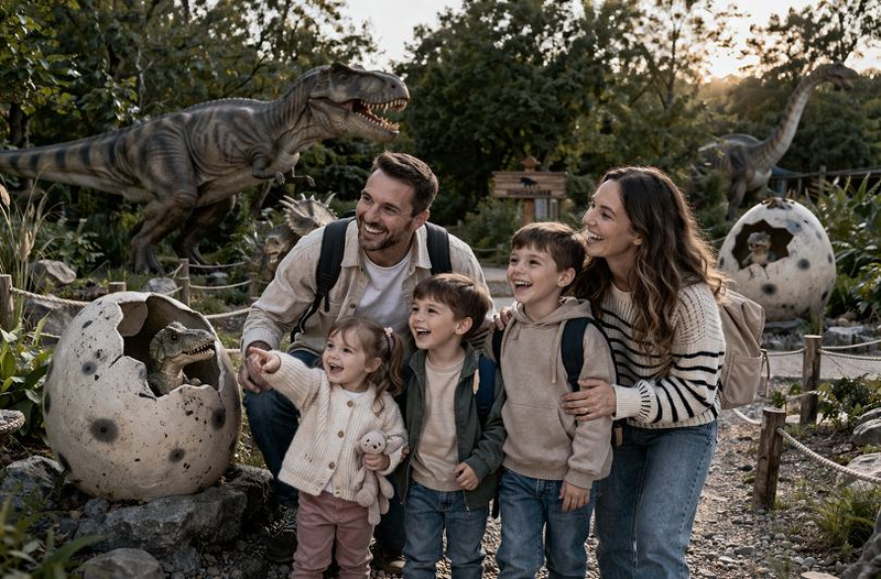 Unde pot vedea copiii dinozauri in Romania: top parcuri si locatii spectaculoase