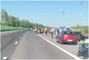 Autocar cu copii rasturnat pe A2. A fost activat Planul Rosu de Interventie