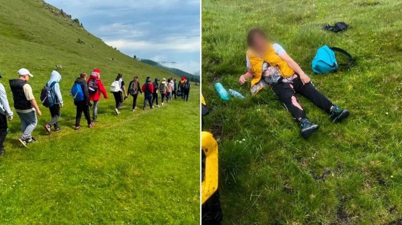 O profesoara a fost lovita de trasnet in Muntii Bucegi in timpul unei drumetii cu 14 elevi. Copiii au alergat la o stana pentru a cere ajutor