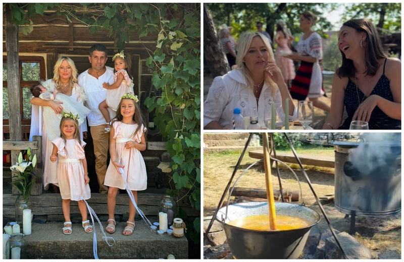 Laura Cosoi isi boteaza mezina in Maramures. Locul special in care au fost crestinate toate fiicele sale