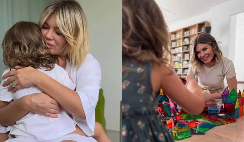Gina Pistol, momente adorabile alaturi de fiica ei. Josephine si-a prezentat jucariile preferate: „Doamna Coca si Gica”