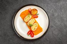 Rulada din omleta cu morcov...