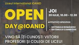 Ziua Portilor Deschise la Liceul International IOANID, pentru toti elevii interesati de un program de scolarizare modern