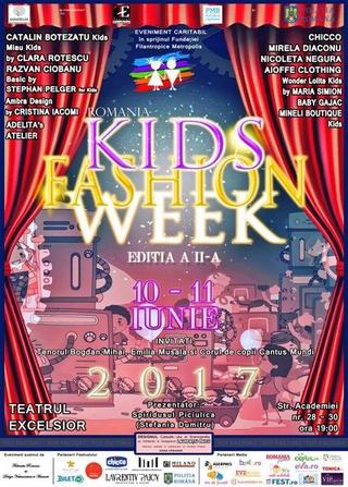 Festivalul de moda pentru copii, Kids Fashion Week 2017, va avea loc in luna iunie