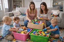 Casa ordonata cu copii:...