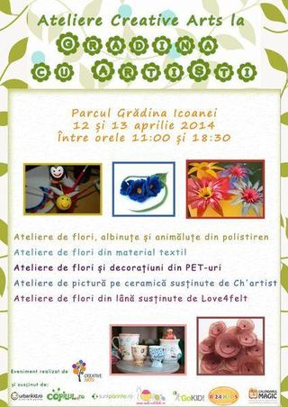 Creative Arts sustine ateliere pentru intreaga familie la Gradina cu Artisti!