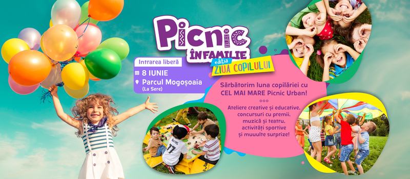 Cel mai mare picnic in familie by Social Moms sarbatoreste Luna Copilului in data de 8 iunie